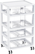 Organizador de Cajones Vtopmart, 4 niveles 6 cajones con ruedas