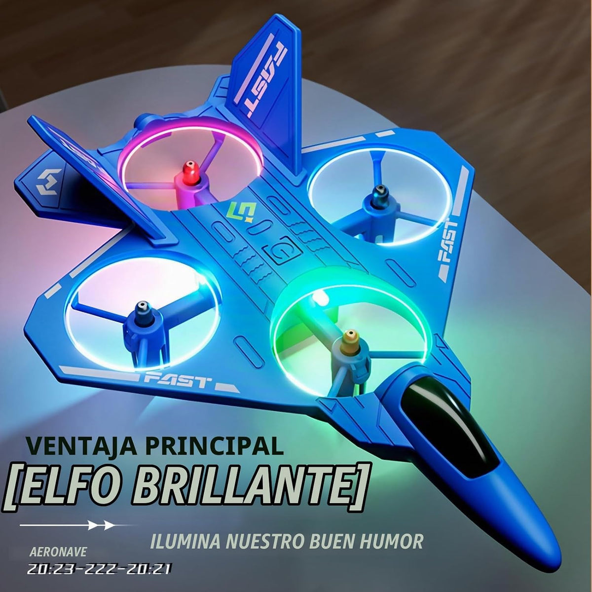 ANTSIR Avión RC ABS Fighter Jet Drone Juguete Volador para regalo de cumpleaños