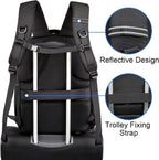 Mochila para cámara CADeN profesional para DSLR con puerto de carga USB y cubierta impermeable, mochila para fotografía y laptop para mujeres y hombres