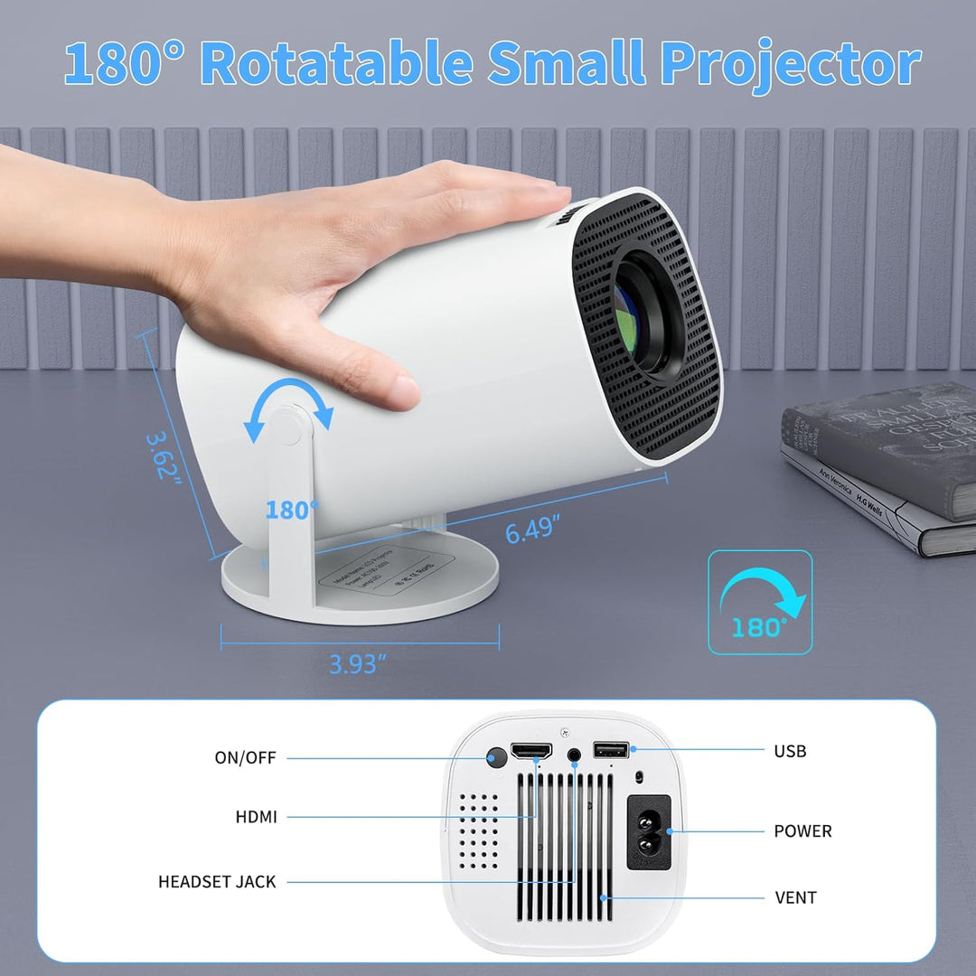 Mini proyector con WiFi y Bluetooth proyector de película