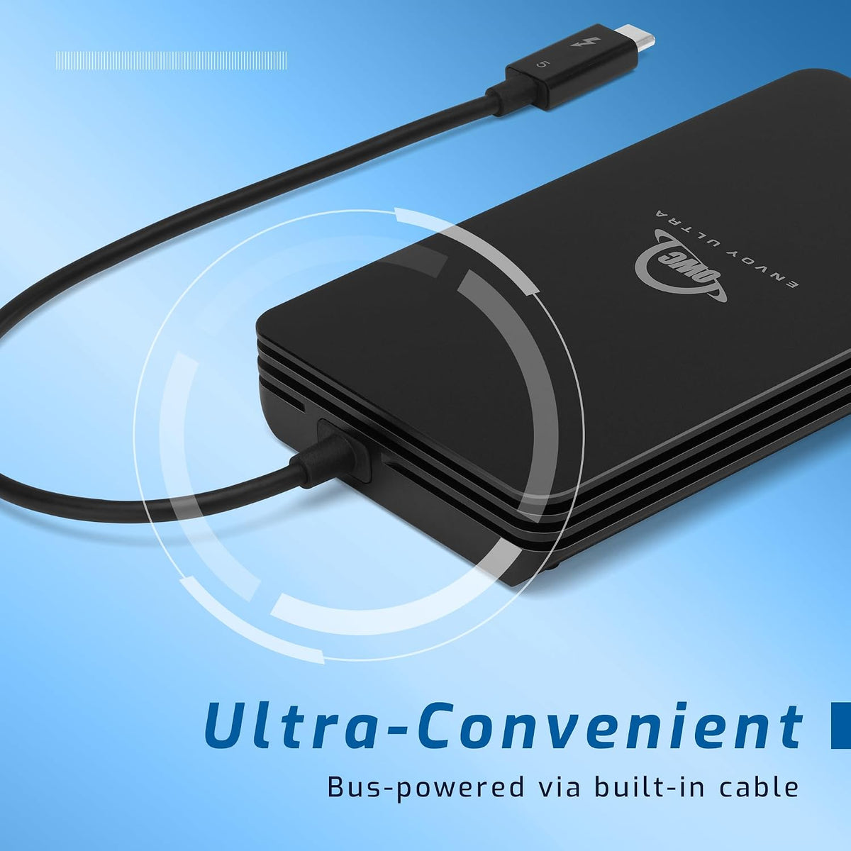 OWC Unidad externa de caja SSD portátil Envoy Ultra Thunderbolt 5 de 8 TB