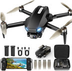 Drone GPS con cámara para adultos, 2K HD FPV Drone con retorno automático, sígueme, vuelo circular, vuelo de punto de referencia, vuelo estable, motor sin escobillas, cuadricóptero de control remoto