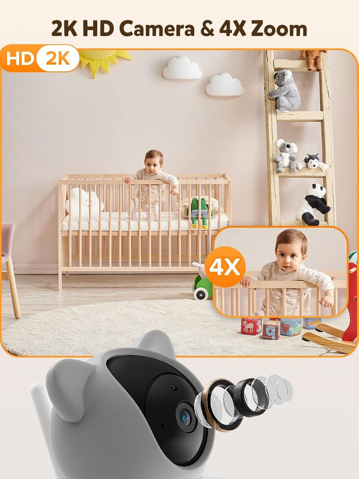 iFamily Monitor de bebé WiFi con aplicación \u2013 Monitor de bebé...
