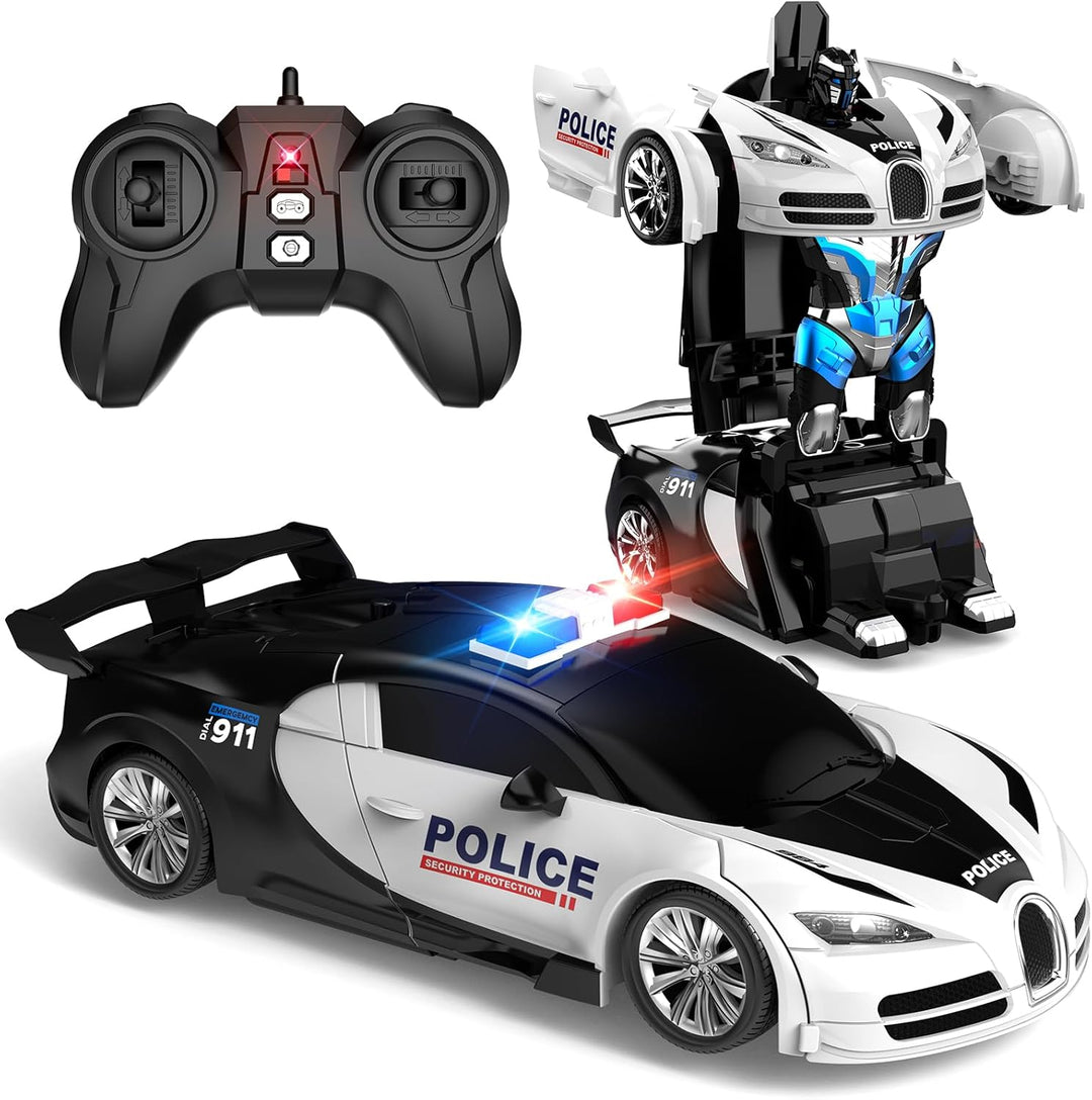 AONEPTR Auto de control remoto, un clic que se convierte en robot,...