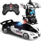 AONEPTR Auto de control remoto, un clic que se convierte en robot