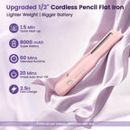 Youbella Plancha plana inalámbrica para cabello corto
