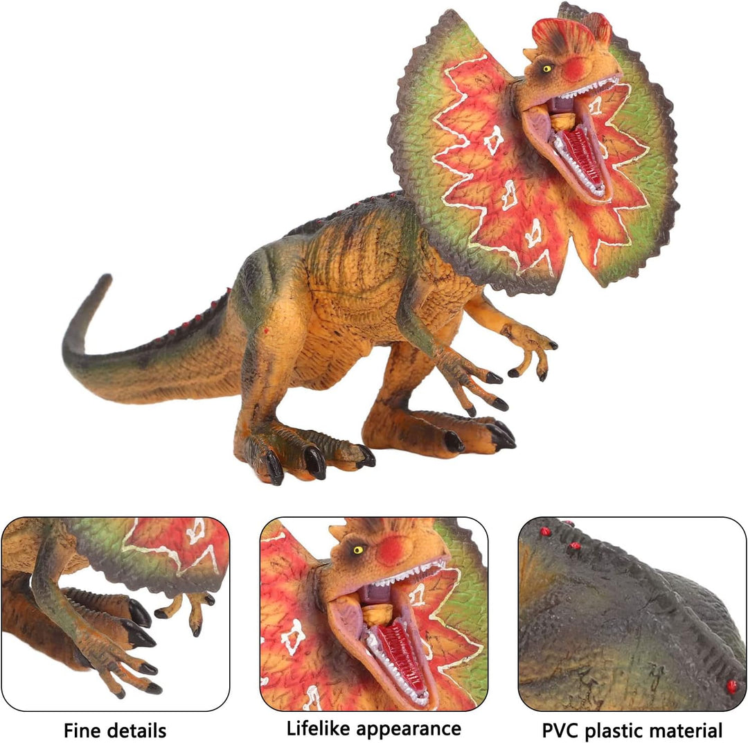 Aqur2020 Modelo de dilofosaurio figura de dinosaurio
