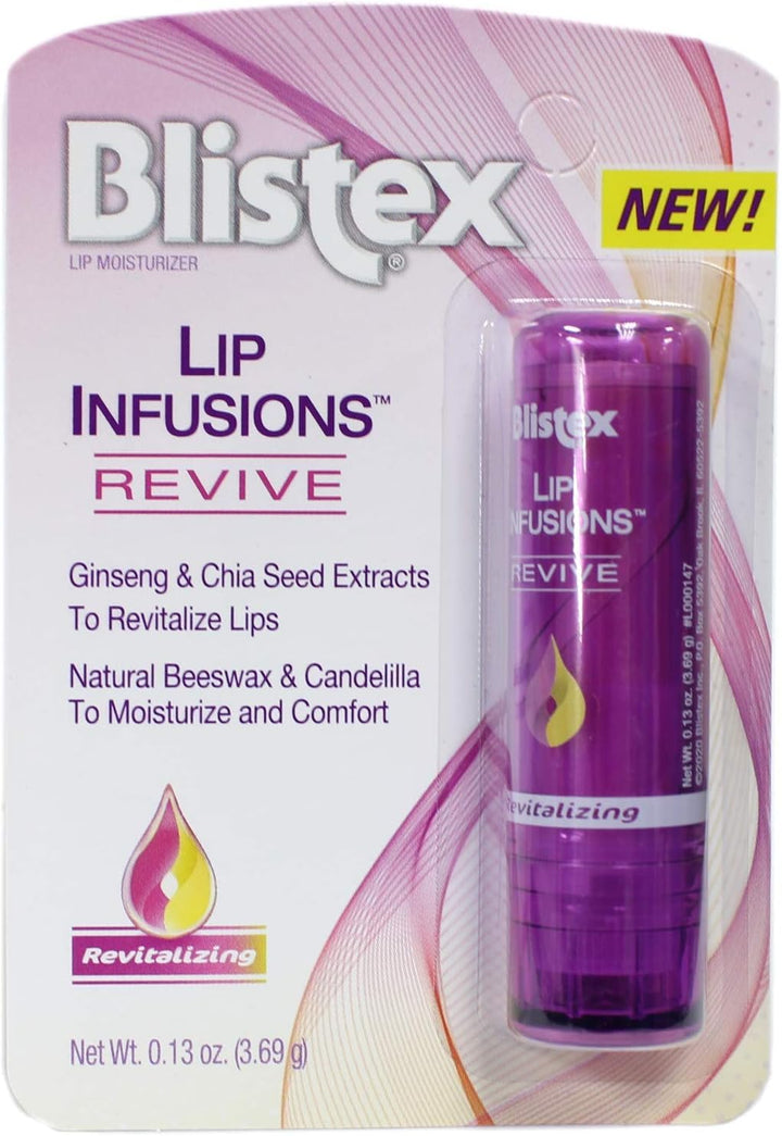Blistex Lip Infusions Revive Lip Moisturizer 0.13 onzas (paquete de 3)