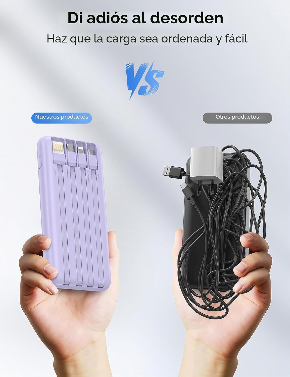 Cargador portátil, cargador de batería de carga rápida de 10000 mAh...