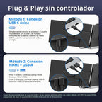 Wixzet Extensor de pantalla para laptop, 15.6 pulgadas FHD 1080P IP...