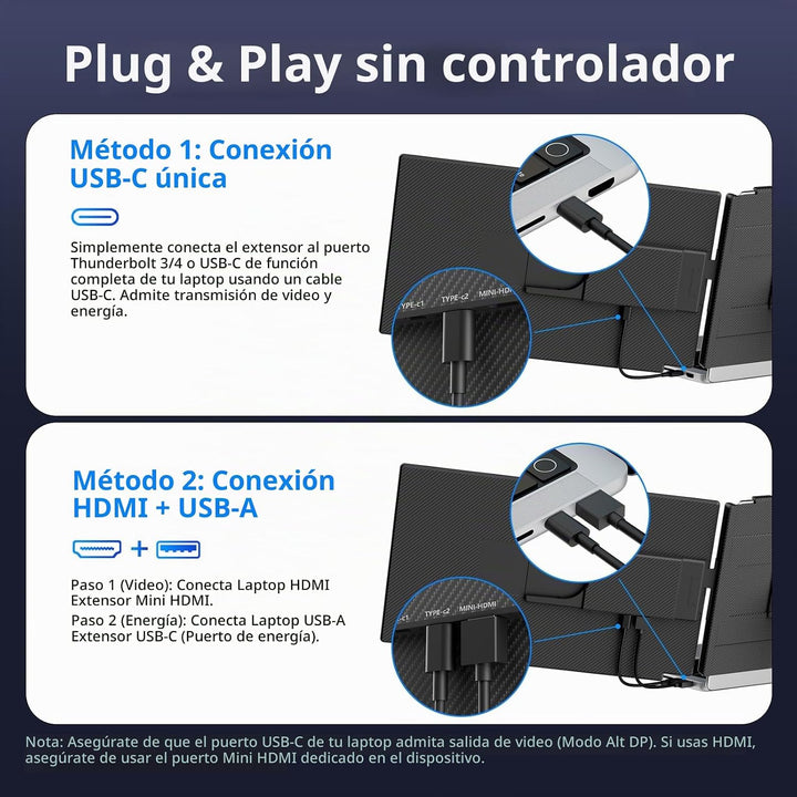 Wixzet Extensor de pantalla para laptop, 15.6 pulgadas FHD 1080P IP...