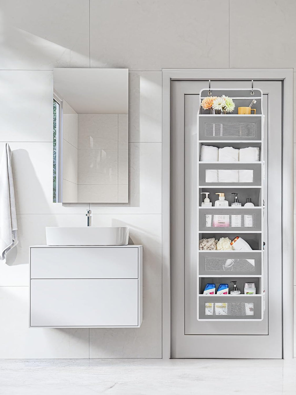 JARLINK Organizador sobre la puerta para dormitorio, despensa, baño