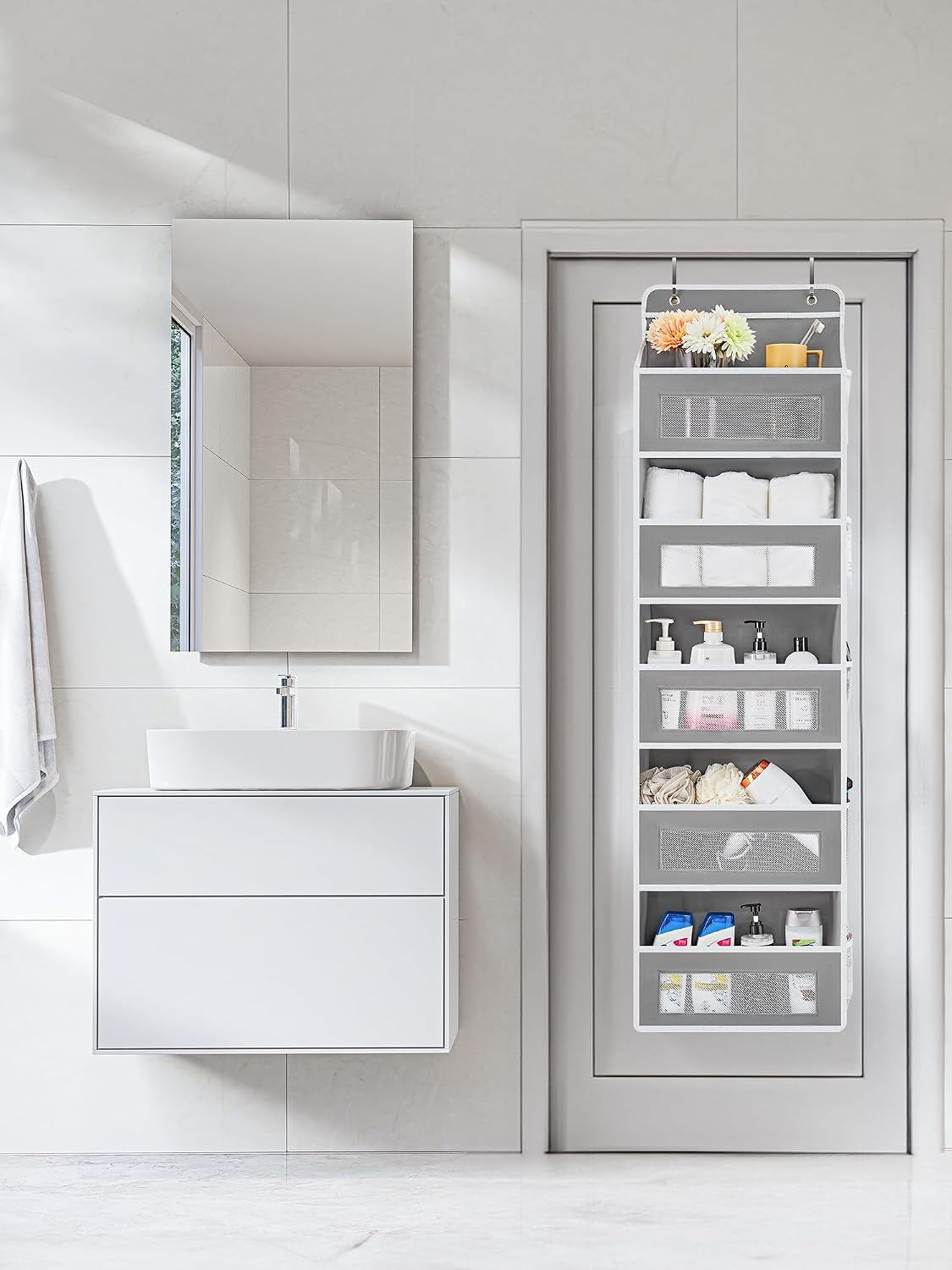 JARLINK Organizador sobre la puerta para dormitorio, despensa, baño