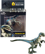Mattel Jurassic World Hammond Collection - Figura de acción de dinosaurio, velociraptor 'azul' dinosaurio juguete con articulación