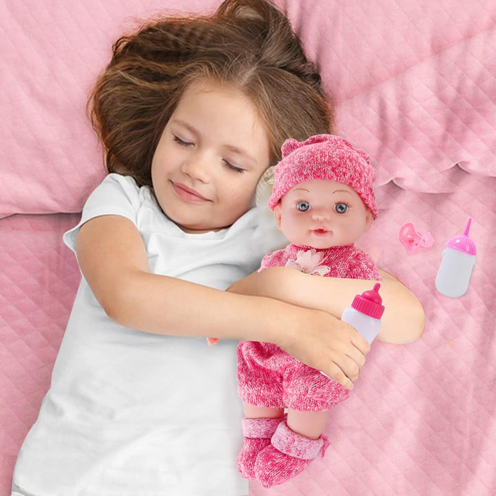 DONTNO Muñeca de bebé de 12 pulgadas con ropa y accesorios, Set de...