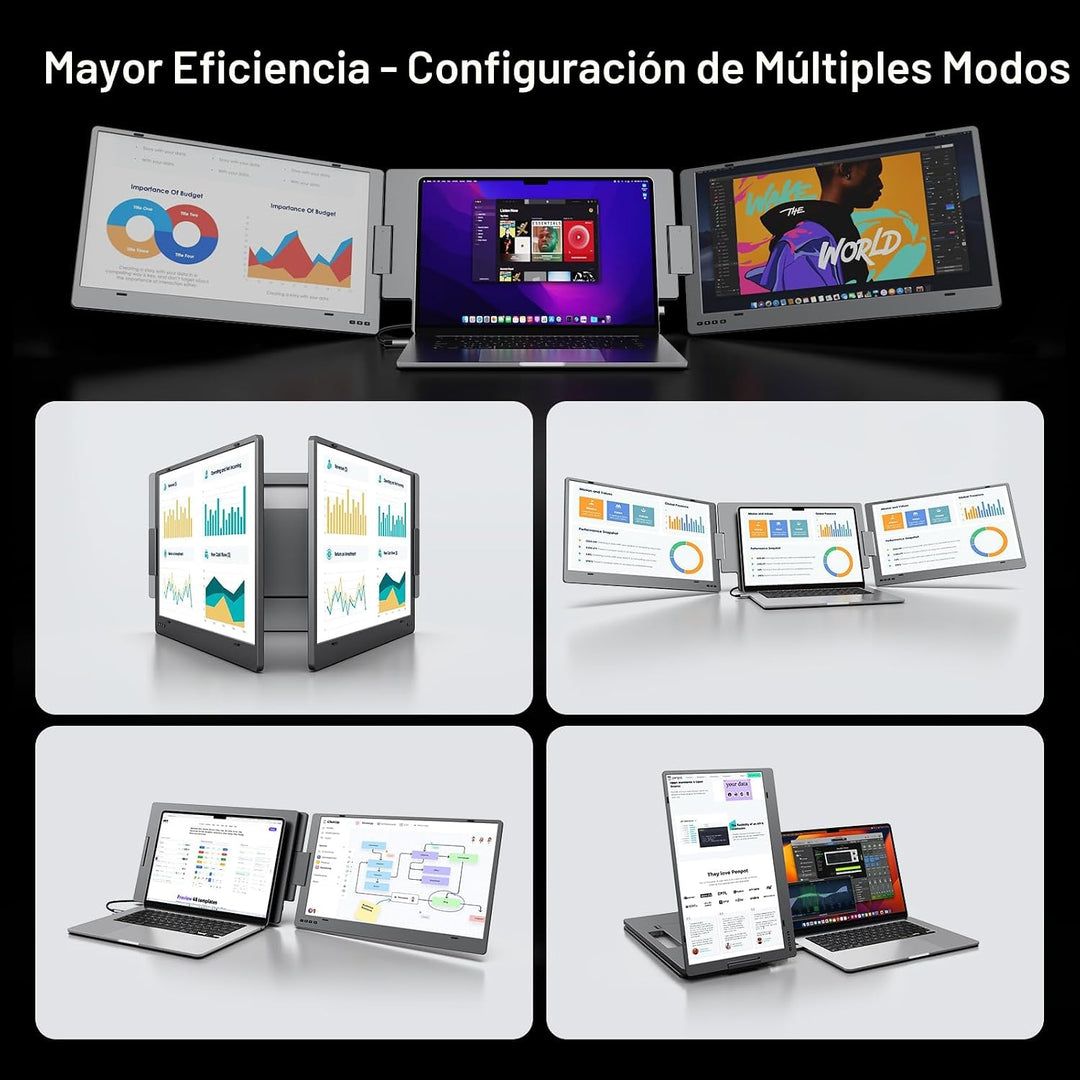 KYY - Extensor de pantalla para computadora portátil, monitor portá...