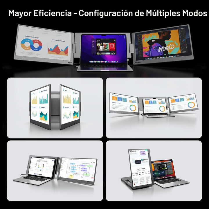 KYY - Extensor de pantalla para computadora portátil, monitor portá...
