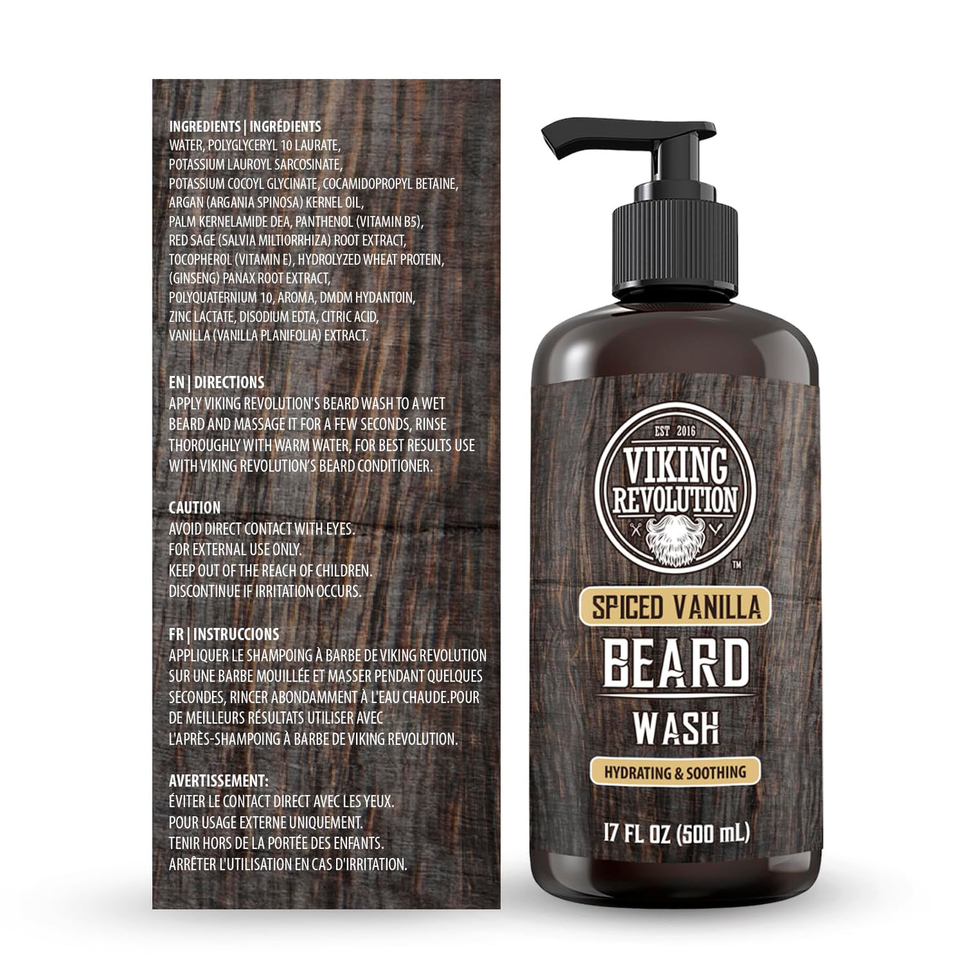 Viking Revolution Jabón de barba de vainilla con especias para homb...