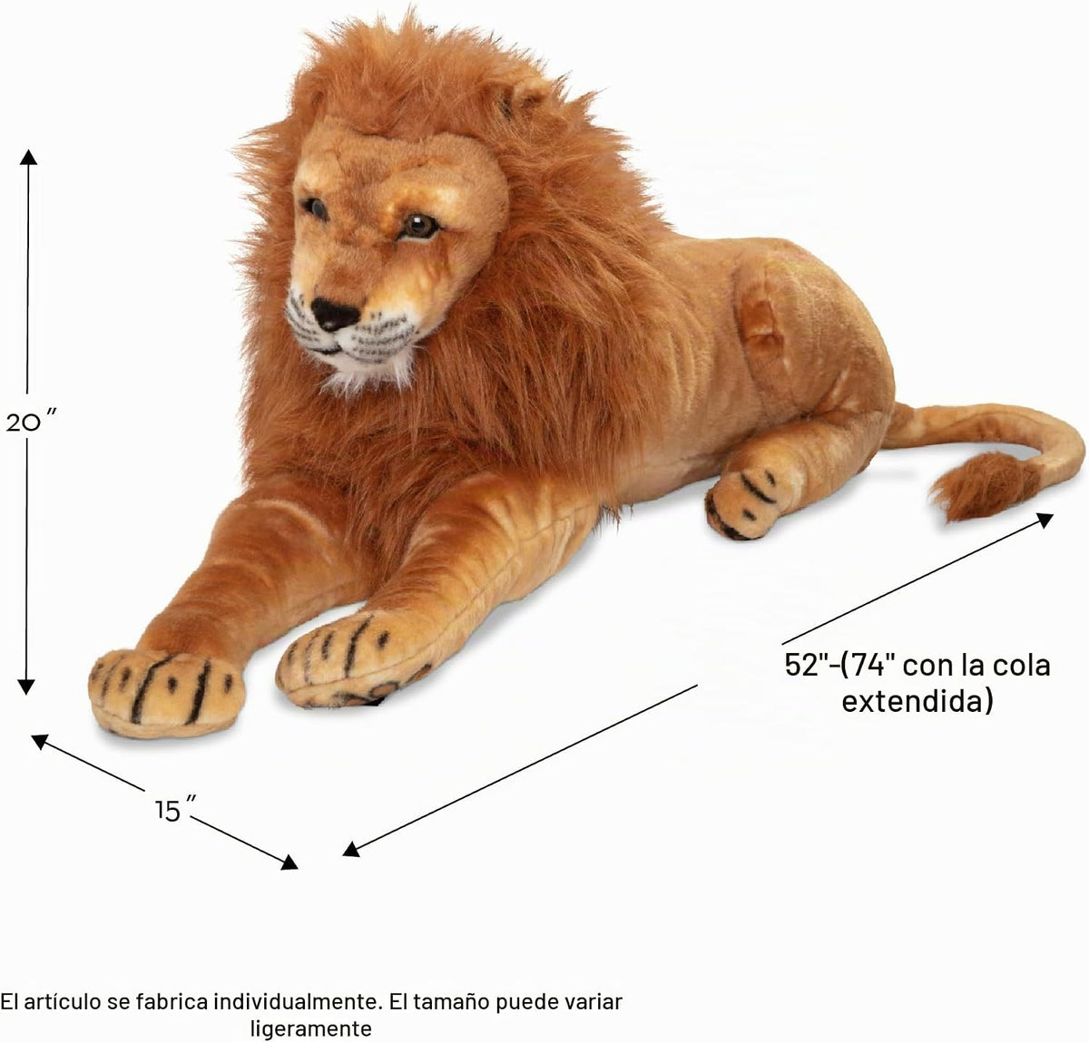 Melissa & Doug - León de peluche grande