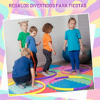 12 piezas de aro de juguete para niños, aro de juguete desmontable ajustable de colores, aro de ejercicio de plástico para niños, adolescentes, gimnasia, equipo de agilidad para perros