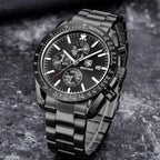 BENYAR Relojes para hombre, reloj de pulsera analógico con movimiento de cuarzo, correa de cuero/acero inoxidable/silicona, reloj de vestir casual para deportes de negocios, resistente al agua