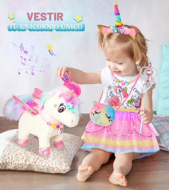 SOLIEHOO Juguetes de unicornio para niñas de 4 a 6 años, regalos de...