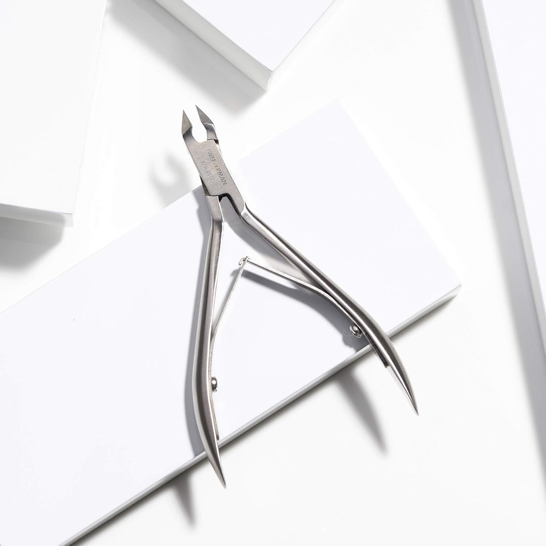 Tweezerman Rockhard - Pinza de cutícula de acero inoxidable, 1\/2 m...