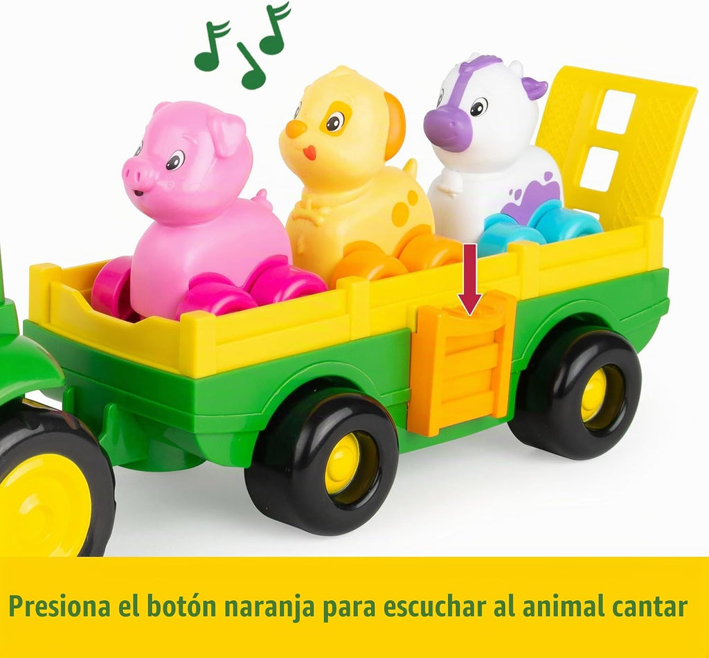 John Deere Animal Sounds Wagon Ride - Juguetes musicales para niños