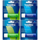 Vaseline Paquete de 4 variedades de terapia de labios, bálsamo labi...
