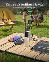 TALIX Banco de energía de 125 W, cargador portátil para portátil de...
