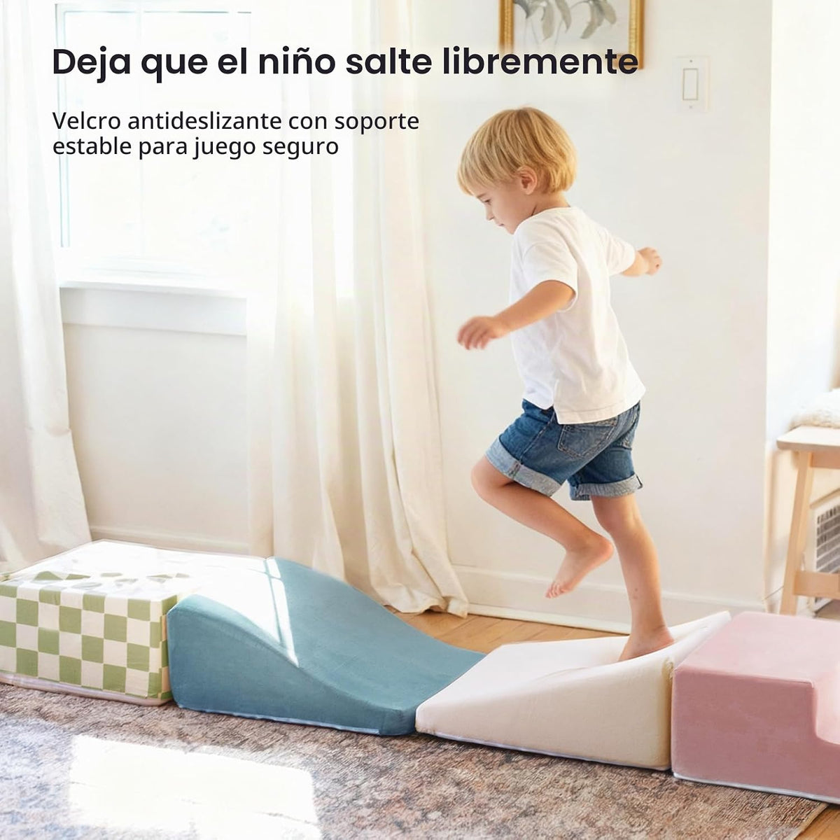 Tiny Land Soft Foam Climbing Blocks para Toddlers, 6-Piece Foam Blocks