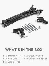 InnoGear, soporte de brazo tijera ajustable de estudio con suspensi...