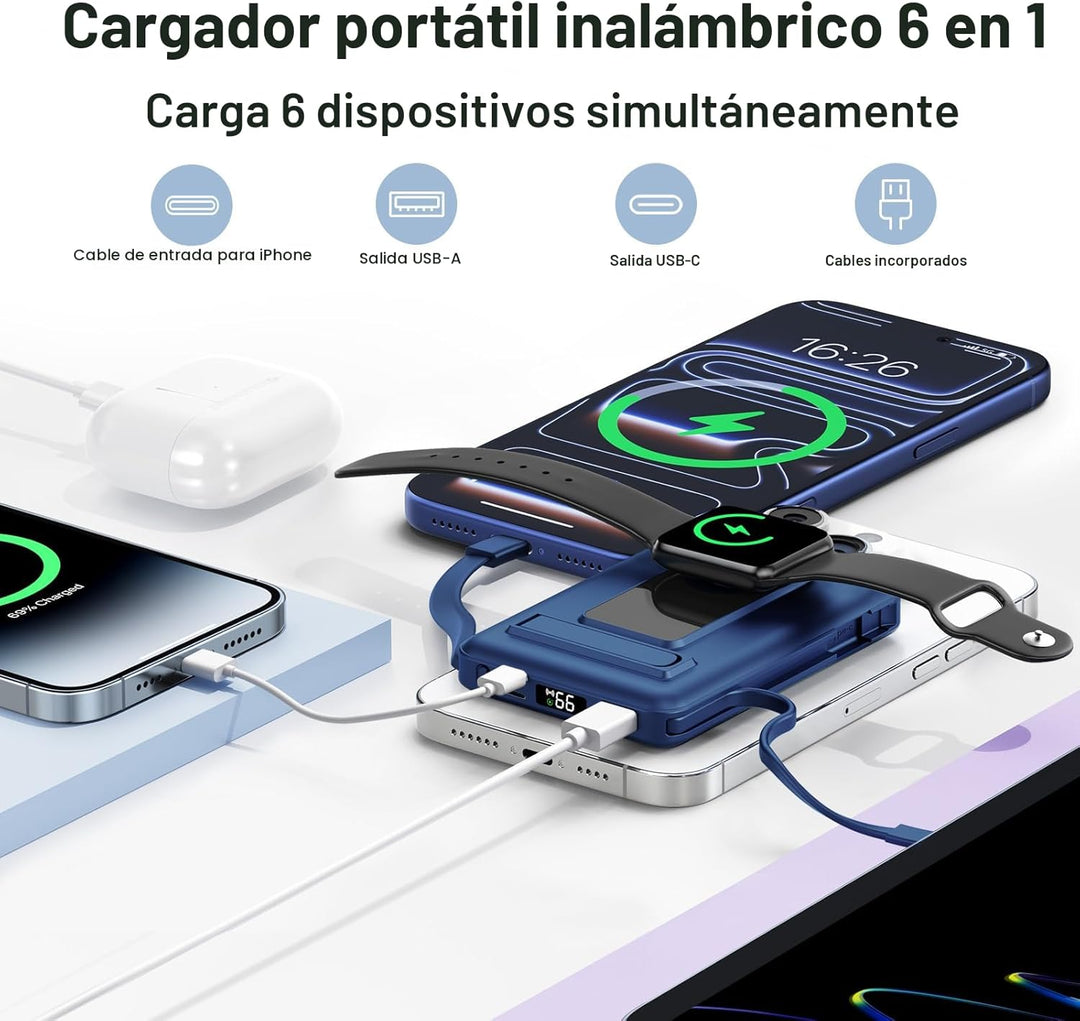 Vexnara para Magsafe - Batería externa de 10000 mAh para iPhone con...