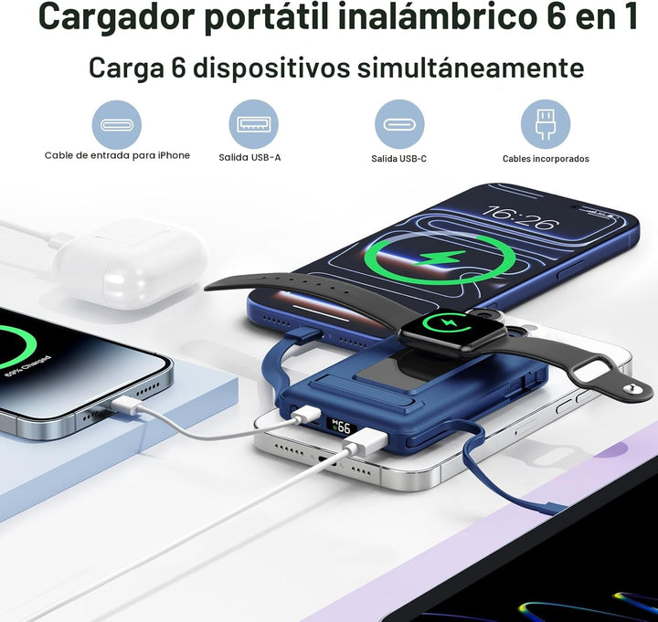 Vexnara para Magsafe - Batería externa de 10000 mAh para iPhone con...