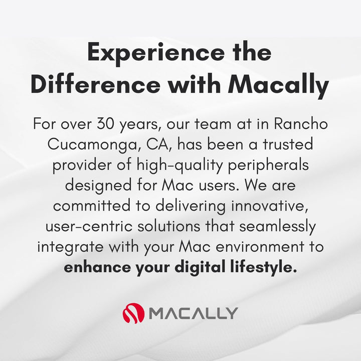 Macally - Teclado con cable retroiluminado para Mac, compatible con...