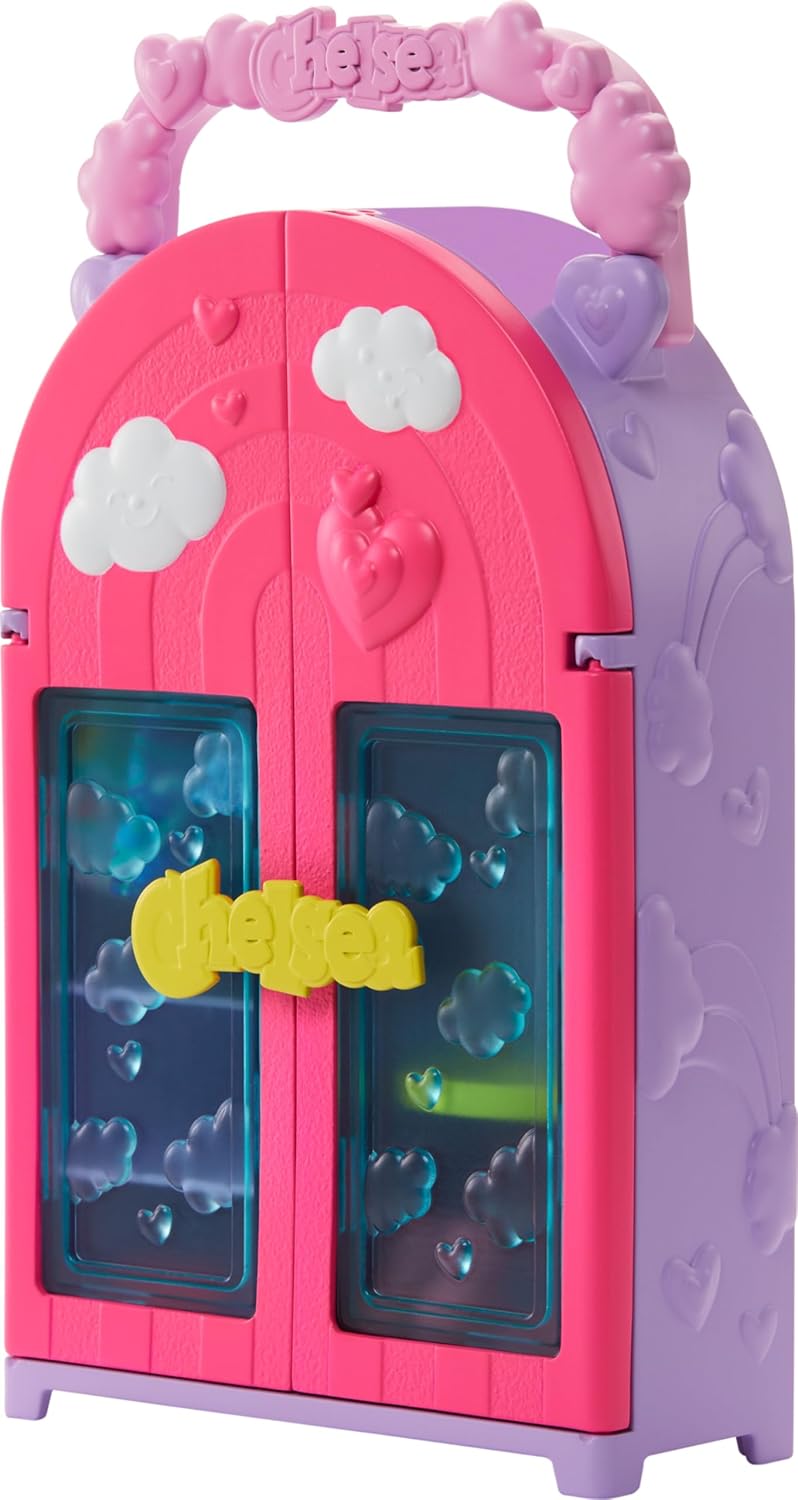Muñeca Barbie Chelsea y juego de juguetes con armario con 15 piezas...