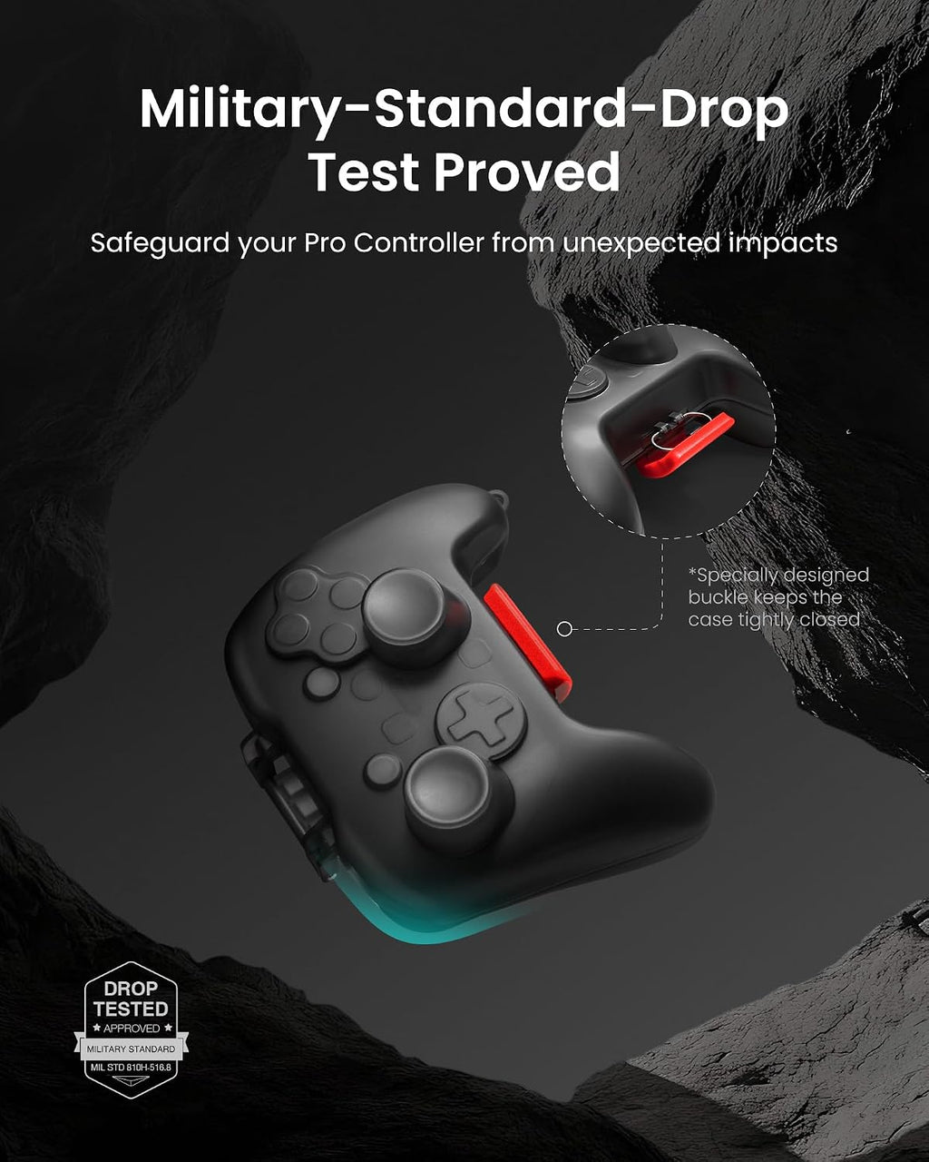 tomtoc Funda para Nintendo Switch 2 Pro Controller, protección de grado