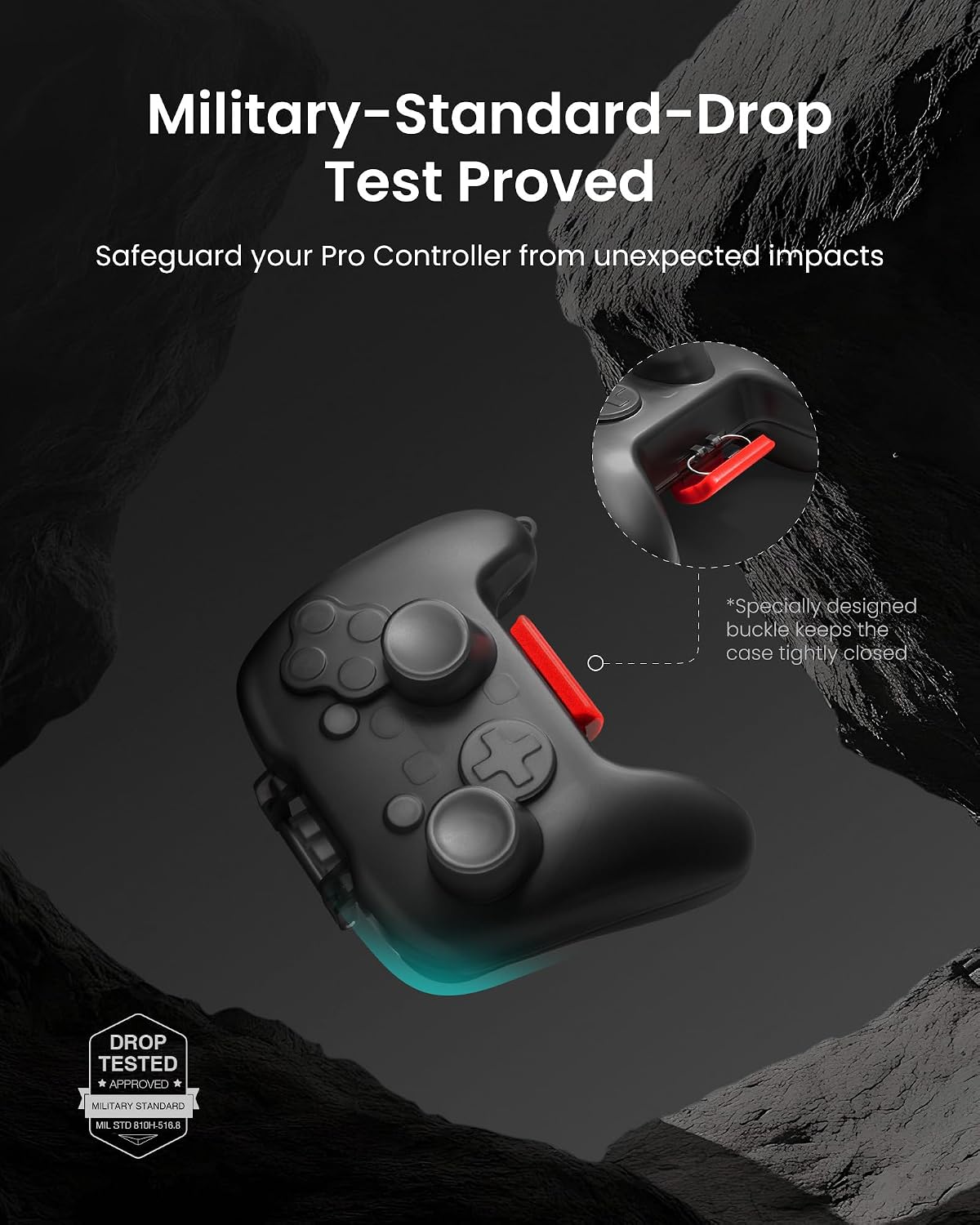 tomtoc Funda para Nintendo Switch 2 Pro Controller, protección de grado