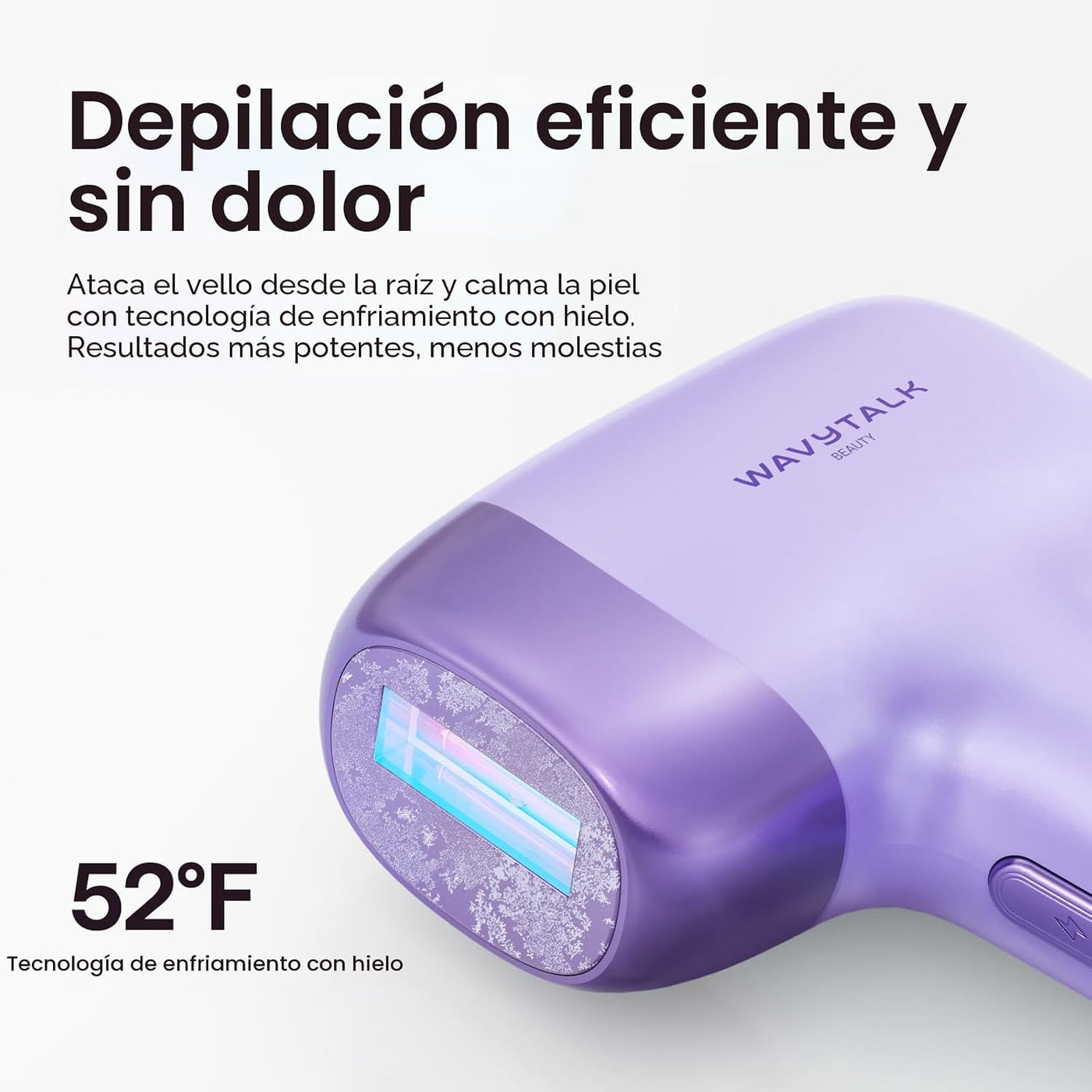 Wavytalk - Dispositivo de depilación láser IPL, desnuda con rodillo...