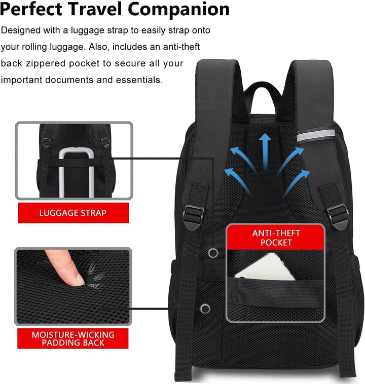 MAXTOP Mochila para computadora portátil de viaje, mochilas de nego...