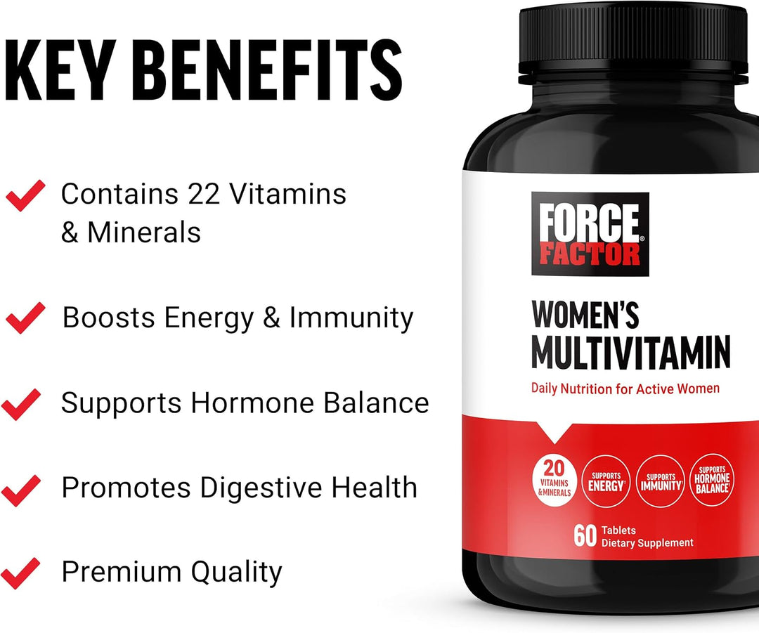 Force Factor Multivitamínico para mujeres para apoyar el equilibrio...