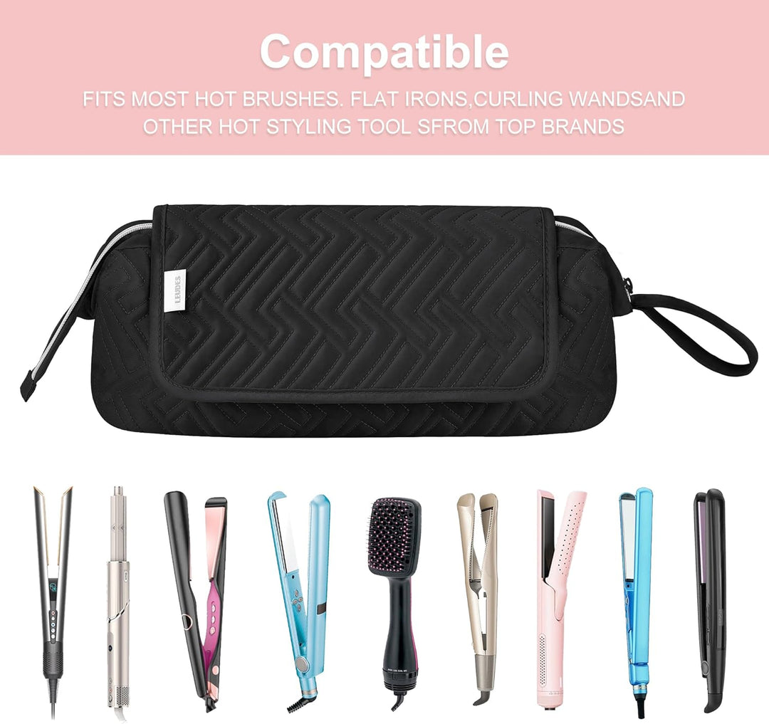 Leudes - Bolsa de viaje para herramientas de cabello con alfombrill...