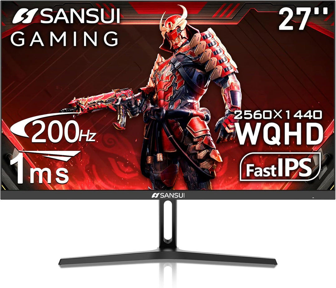 SANSUI Monitor de juegos IPS WQHD 2560 x 1440 de 27 pulgadas, 200Hz...