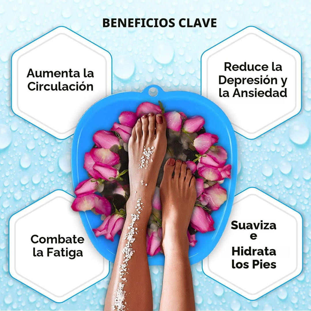 Mantello Baño de pies, extra grande, bañera de remojo de pies, cuen...