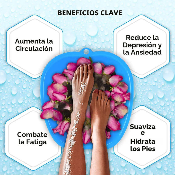 Mantello Baño de pies, extra grande, bañera de remojo de pies, cuen...