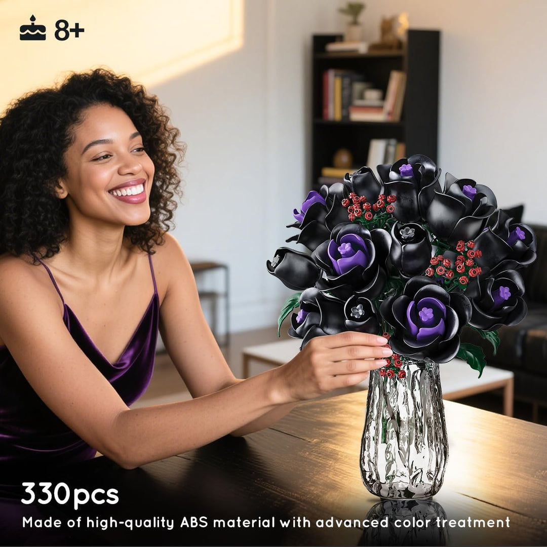 HOGOKIDS Juego de construcción de ramo de flores 15 rosas