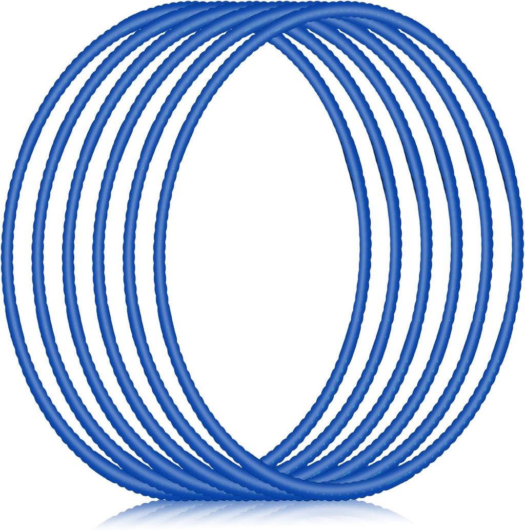 Shappy - 6 piezas de aros de ejercicio desmontables ajustables, juguete de plástico, juguetes de patio de juegos, aros circulares de colores para juegos de adolescentes, gimnasia, equipo de agilidad