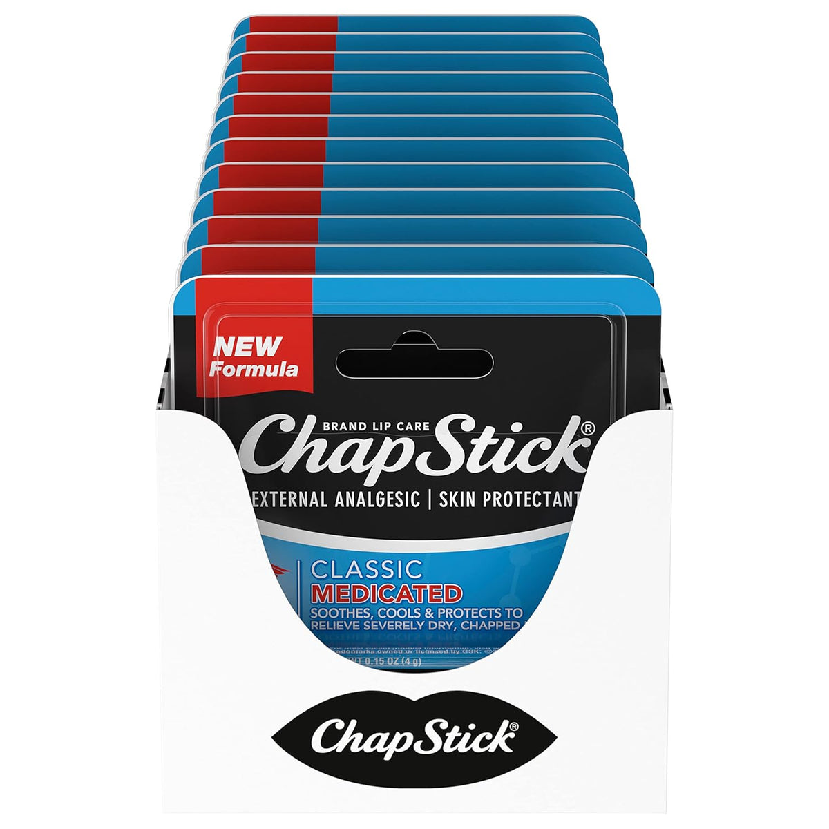 ChapStick Classic Tubos de bálsamo labial medicado, tratamiento par...