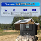Renogy Controlador de carga solar MPPT de 60 A, 12 V/24 V/36 V/48 V