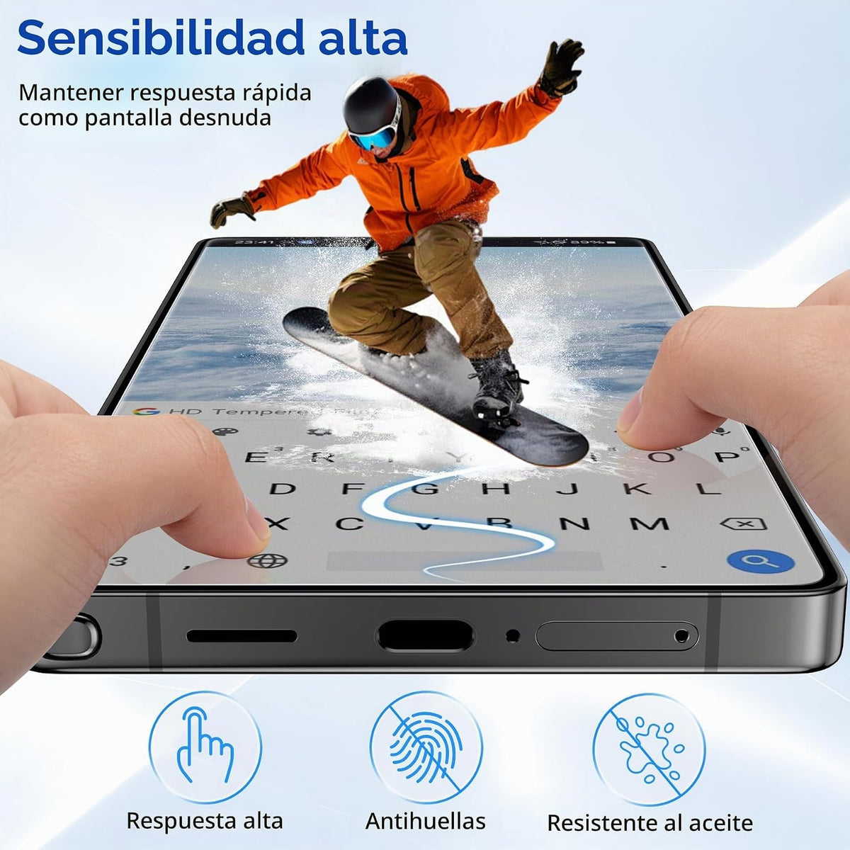 Ultra-Shield - Protector de pantalla de privacidad de 26° para Samsung Galaxy S25 Ultra (paquete de 2), compatible con huellas dactilares ultrasónicas, vidrio grabado 9H+ Elite Matte AG, [Kit]